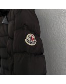 Moncler Charpal 小童長版連帽拉鍊外套 黑
