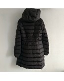 Moncler Charpal 小童長版連帽拉鍊外套 黑