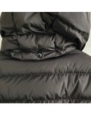 Moncler Charpal 小童長版連帽拉鍊外套 黑