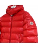 Moncler New Maya 小童連帽拉鍊外套 紅