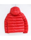 Moncler New Maya 小童連帽拉鍊外套 紅