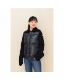 Moncler Cardigan  女款黑色羽絨針織外套  