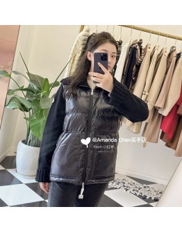 Moncler Cardigan  女款黑色羽絨針織外套  