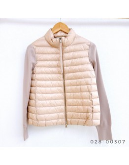 Moncler Cardigan 羽絨袖針織立領外套 粉