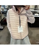 Moncler Cardigan 羽絨袖針織立領外套 粉