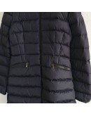 Moncler Charpal 小童長版連帽拉鍊外套 藍