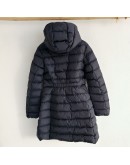Moncler Charpal 小童長版連帽拉鍊外套 藍