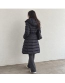 Moncler Charpal 小童長版連帽拉鍊外套 藍