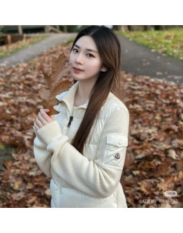 Moncler Cardigan 針織羽絨外套 白