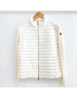 Moncler Cardigan 針織羽絨外套 白