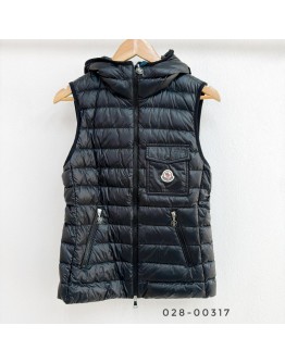 Moncler Glygos 口袋羽絨背心 黑