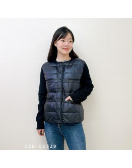 Moncler Cardigan 四口袋羽絨拼針織袖 黑