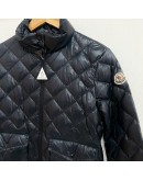 Moncler Binic菱格紋雙口袋外套 藍