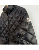 Moncler Binic菱格紋雙口袋外套 黑