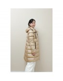 Moncler Suyen 連帽拉鍊外套 奶茶