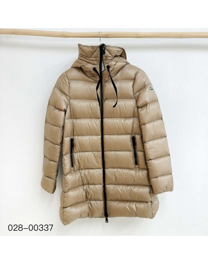 Moncler Suyen 連帽拉鍊外套 拿鐵