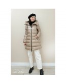 Moncler Suyen 連帽拉鍊外套 拿鐵