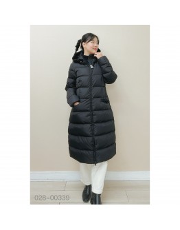 Moncler  Avocette 連帽長版羽絨外套 黑