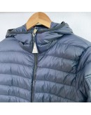 Moncler Ments 長款羽絨外套 深藍