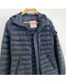 Moncler Ments 長款羽絨外套 深藍