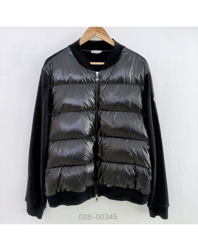 Moncler 針織袖羽絨外套 黑