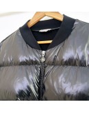 Moncler 針織袖羽絨外套 黑