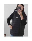 Moncler Kamaria 側邊橫條背心 黑