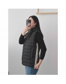 Moncler Kamaria 側邊橫條背心 黑