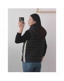 Moncler Kamaria 側邊橫條背心 黑