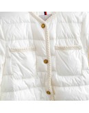 Moncler Aristeo 滾邊小香風外套 白色