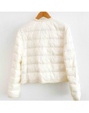 Moncler Aristeo 滾邊小香風外套 白色