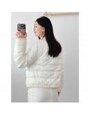 Moncler Aristeo 滾邊小香風外套 白色