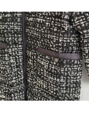 Moncler Rhone粗花呢長版羽絨外套