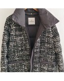 Moncler Rhone粗花呢長版羽絨外套