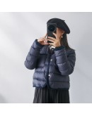 Moncler Gencay 小香風羽絨外套 深藍