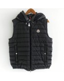  Moncler Bourget 男款連帽背心 黑