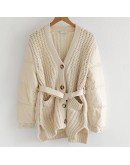  Moncler Cardigan腰扣羽絨針織開衫 