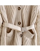  Moncler Cardigan腰扣羽絨針織開衫 