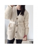  Moncler Cardigan腰扣羽絨針織開衫 