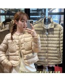 Moncler Gencay 小香風羽絨外套 香檳色