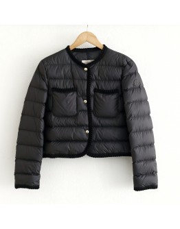 Moncler Gencay 小香風羽絨外套 黑色