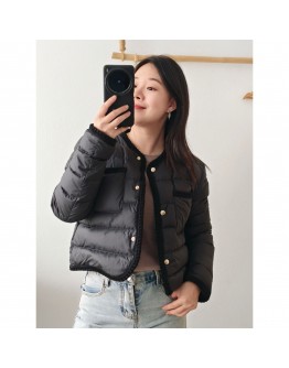 Moncler Gencay 小香風羽絨外套 黑色