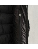  Moncler Rocoque立領刺繡字背心 黑