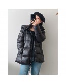 Moncler Serittes 女款連帽羽絨服 黑