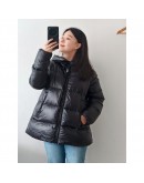 Moncler Serittes 女款連帽羽絨服 黑