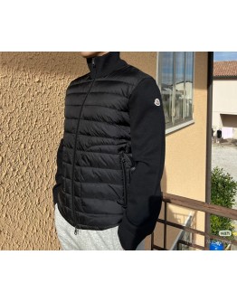  Moncler Cardigan 男款立領拉鍊外套 黑
