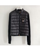  Moncler Cardigan 女款胸口袋針織羽絨外套 黑