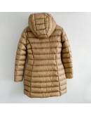 Moncler HIRMA小童連帽長板羽絨外套 奶茶