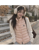 Moncler Liane釦式背心 粉