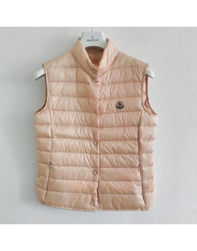 Moncler Liane釦式背心 粉